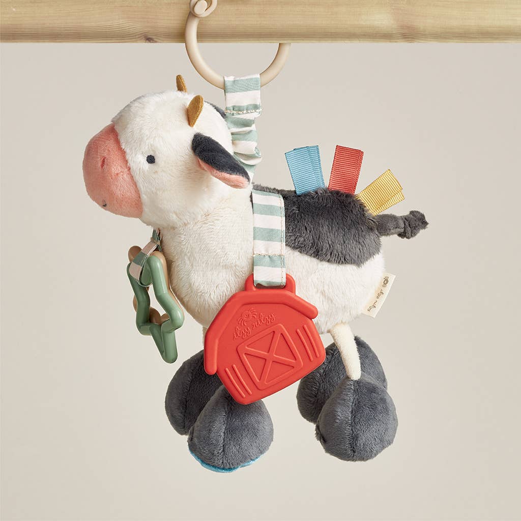 Itzy Ritzy Cow Link and Love Activity Plush