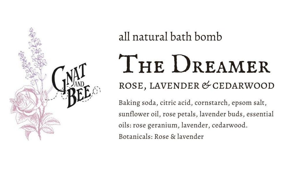 Gnat and Bee The Dreamer Natural Bath Bomb