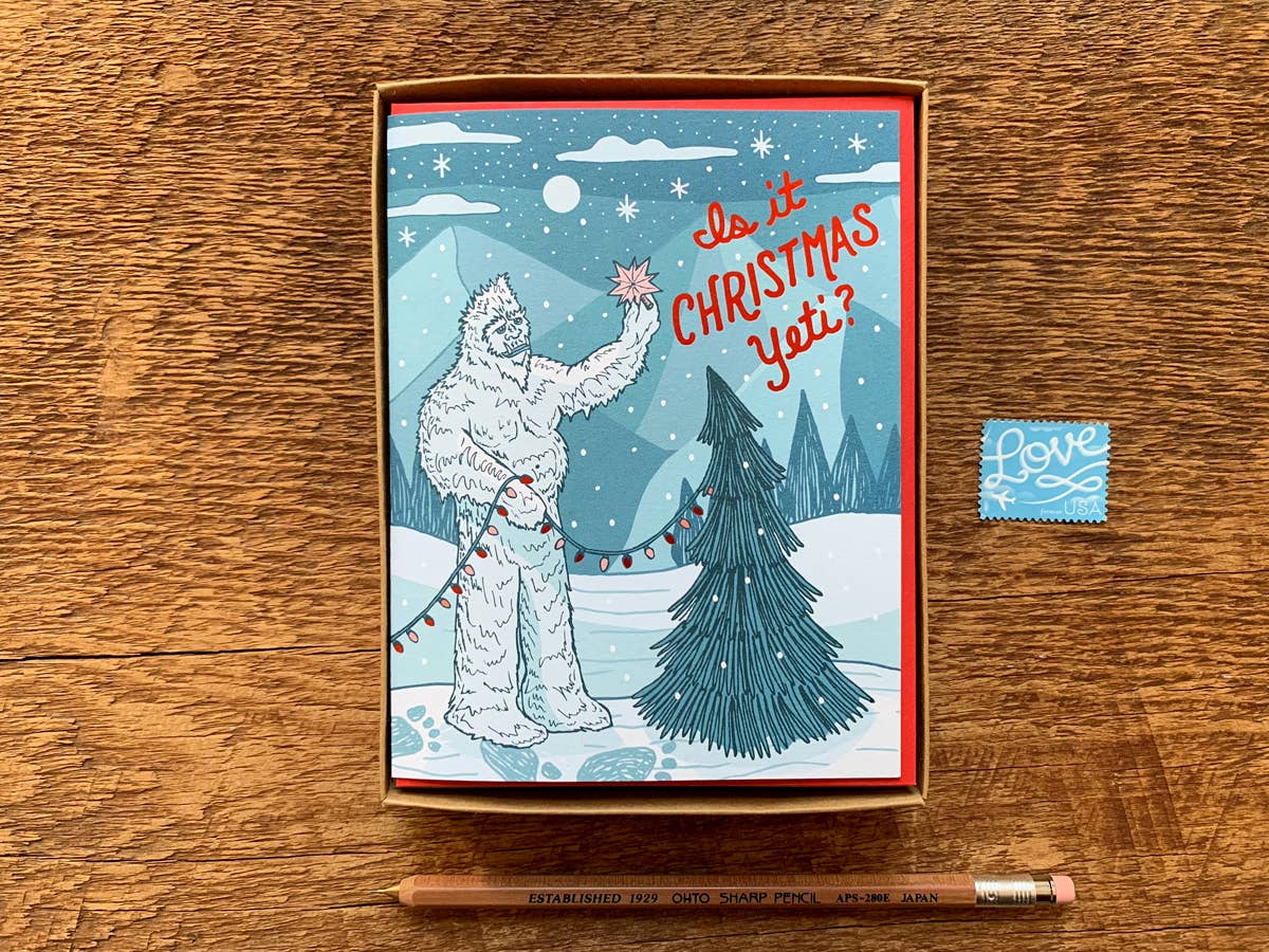 Noteworthy Paper & Press Is It Christmas Yeti Greeting Card