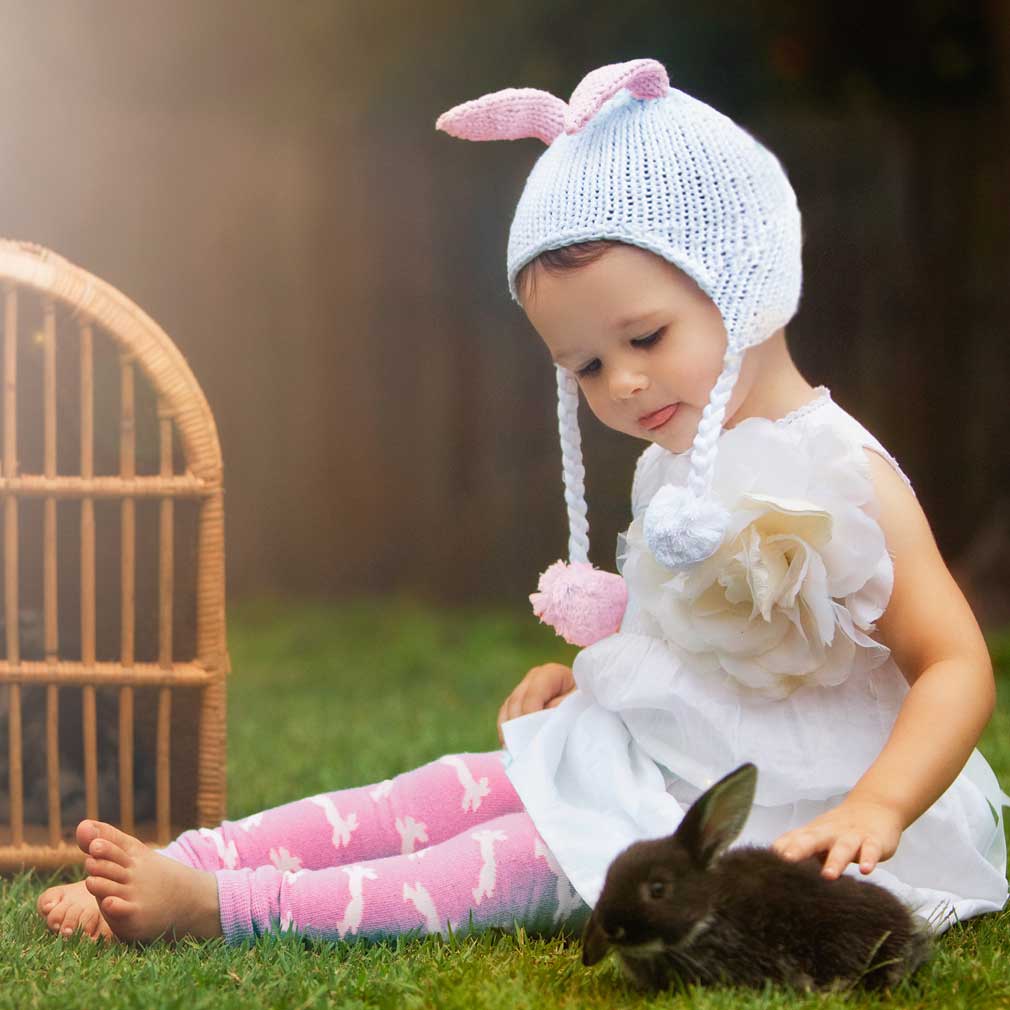 Huggalugs Hugbunny Pink Beanie
