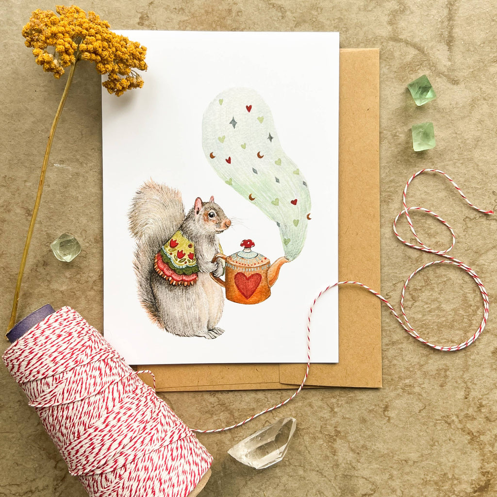 Polanshek of the Hills “Tea for Two” Greeting Card