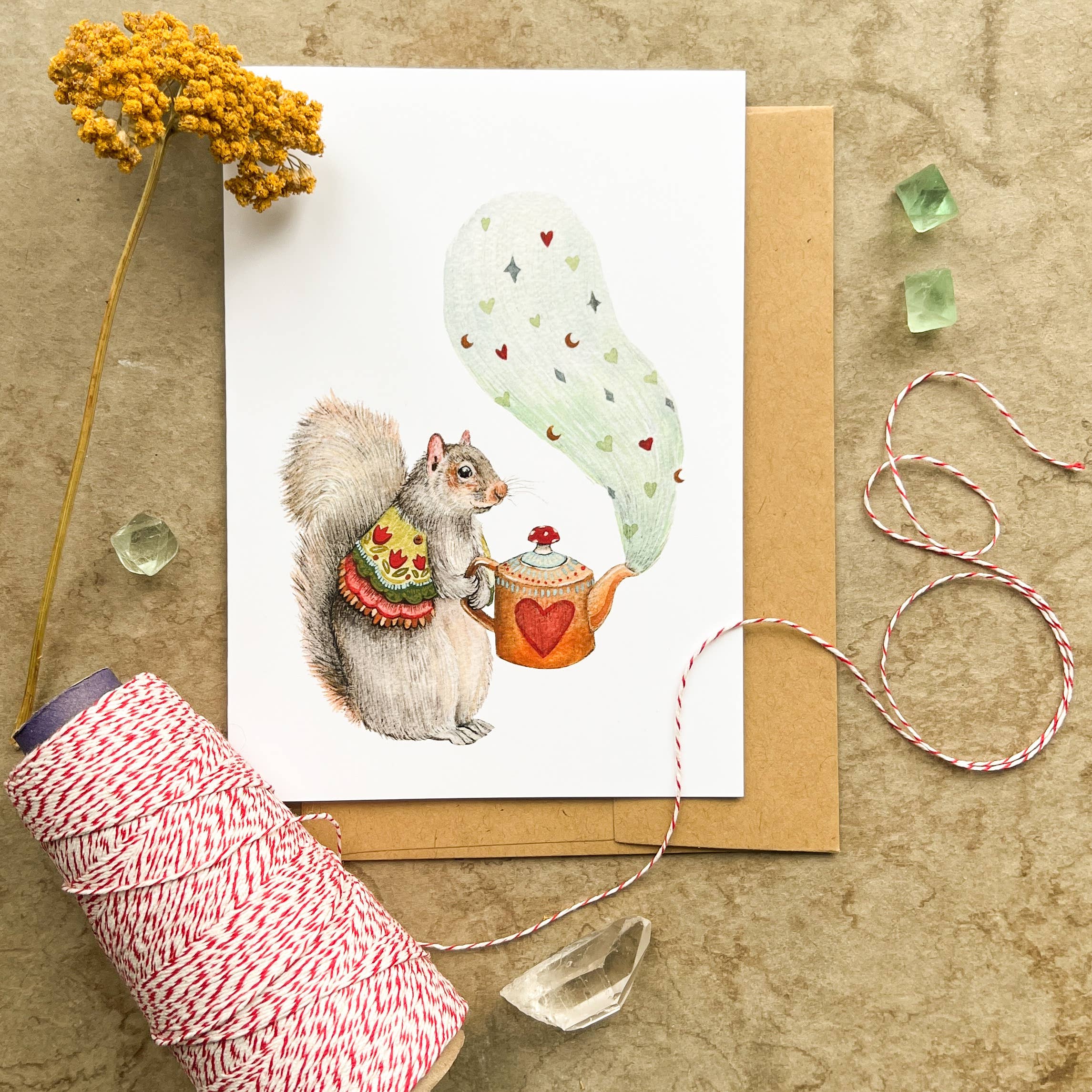 Polanshek of the Hills “Tea for Two” Greeting Card
