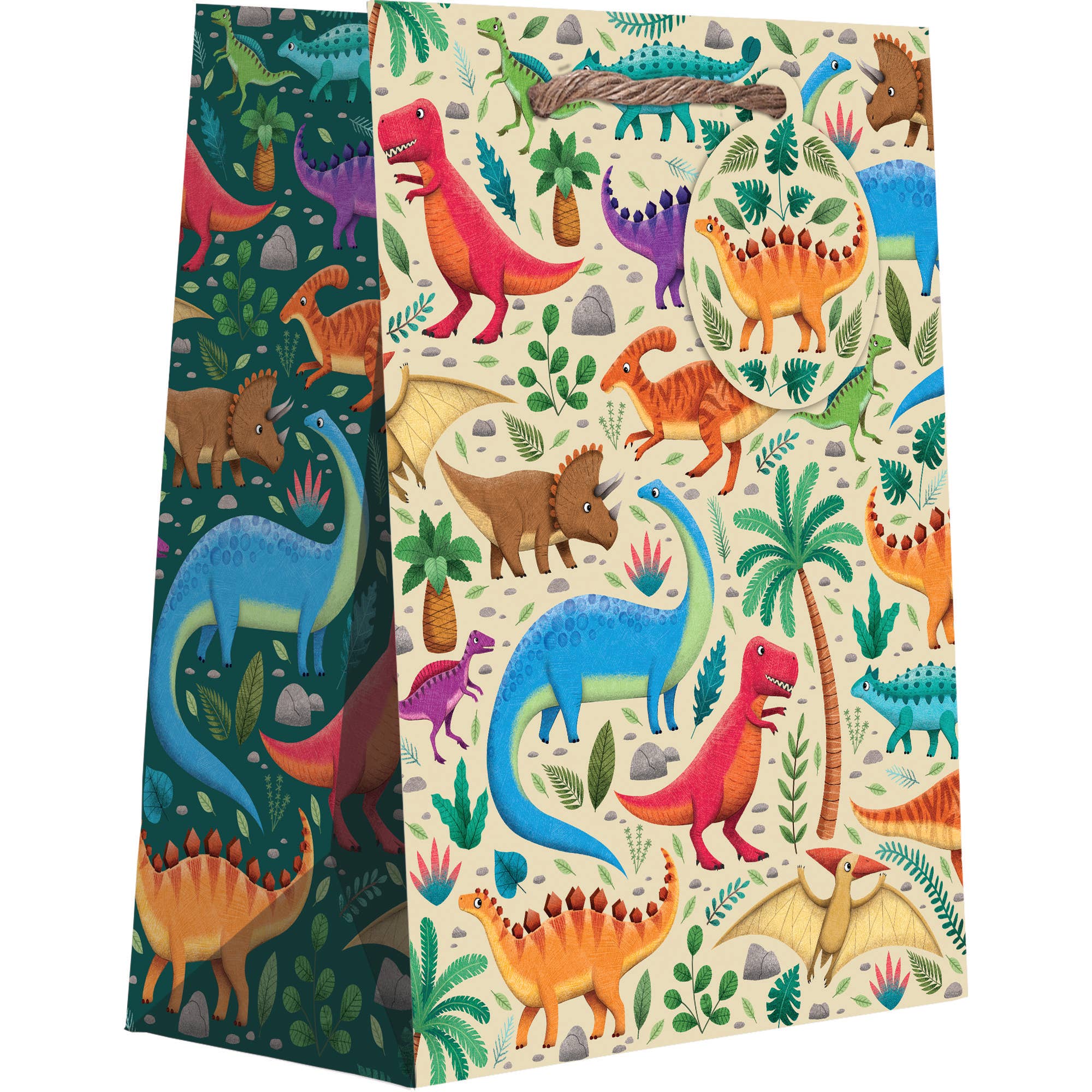 Jillson & Roberts Dinosaurs Gift Bag — Large