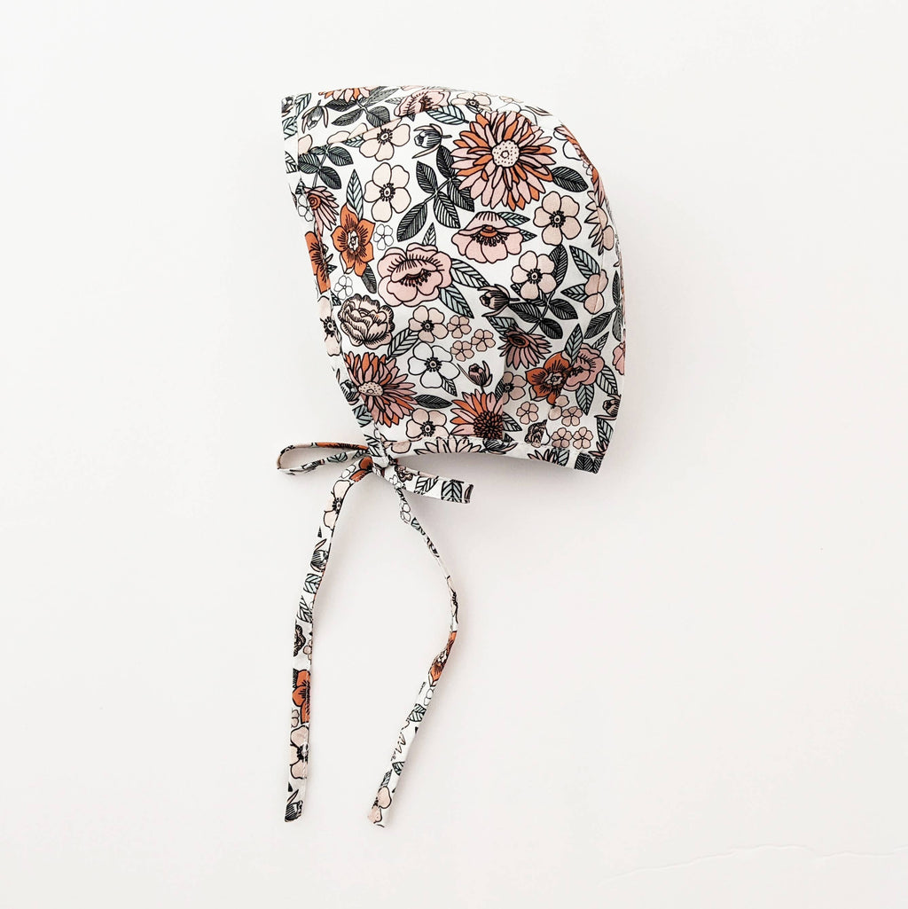 Huggalugs Vintage Flora Danish Baby Bonnet — UPF 50+