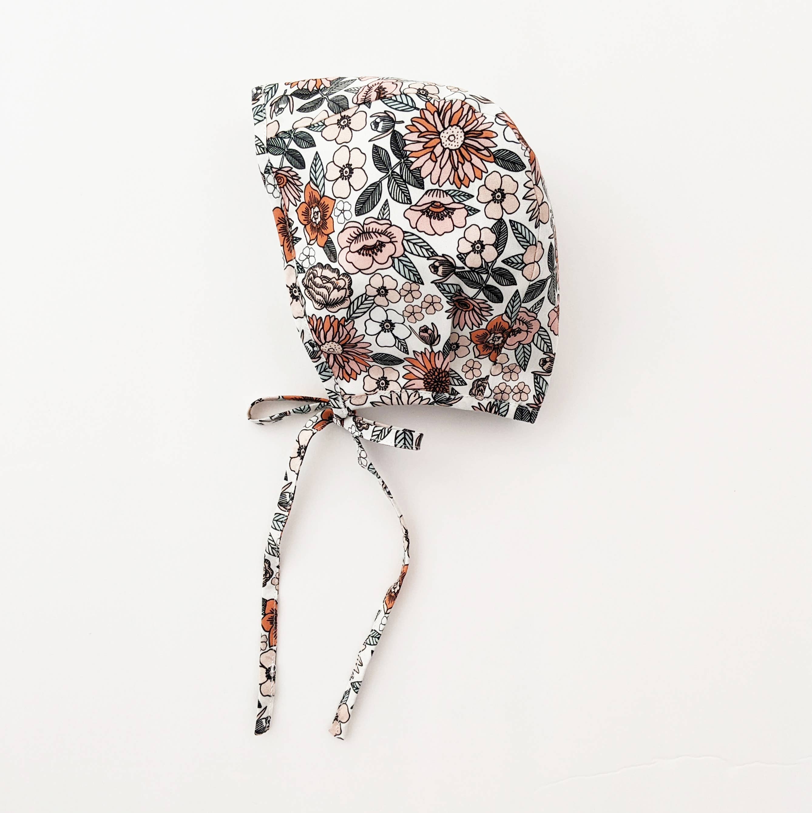 Huggalugs Vintage Flora Danish Baby Bonnet — UPF 50+
