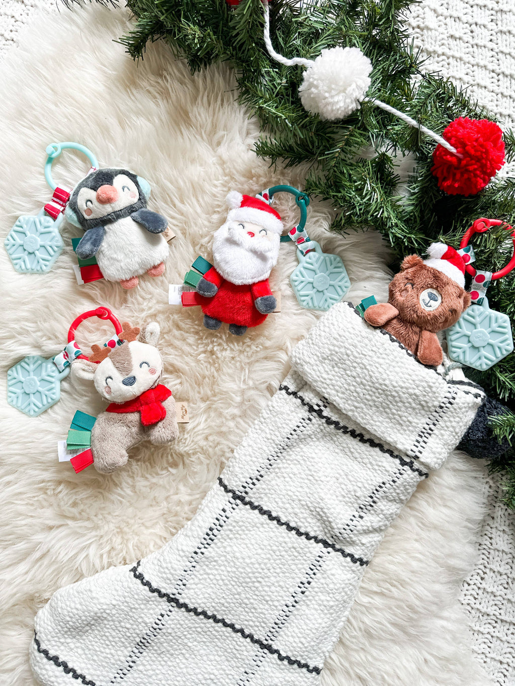 Itzy Ritzy Holiday Itzy Pal Plush and Teether