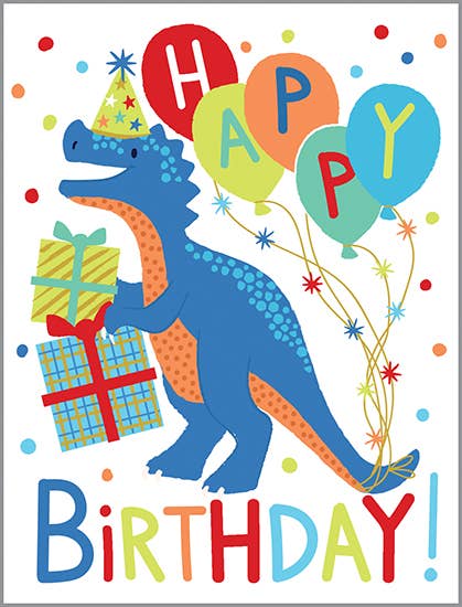 Gina B Birthday Card — Kids' Birthday Dino