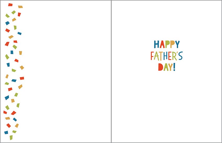 Gina B Father's Day Card — Dad Confetti