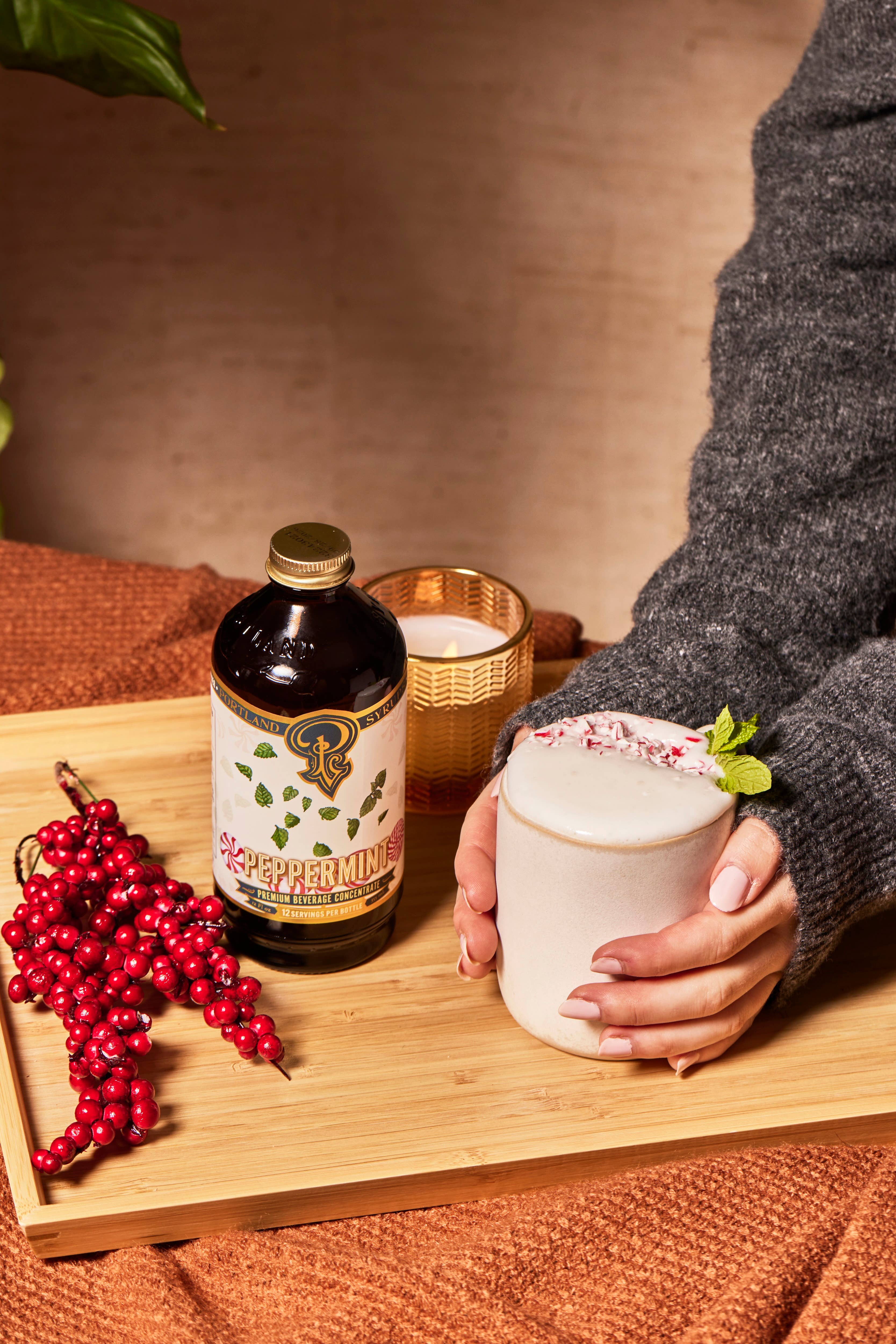 Portland Syrups Limited Edition Peppermint Cocktail & Coffee Syrup — 12oz