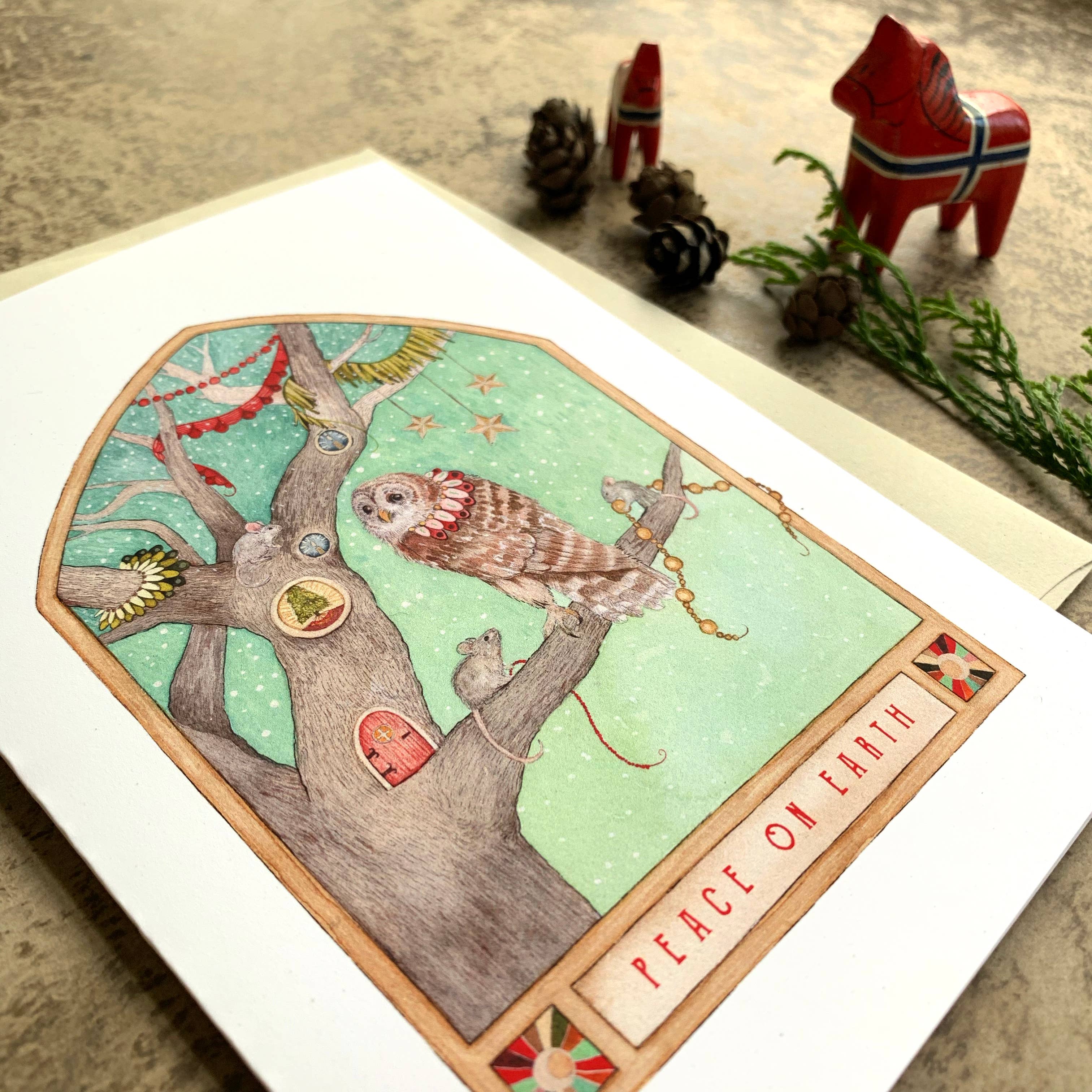 Polanshek of the Hills “Peace on Earth” Greeting Card