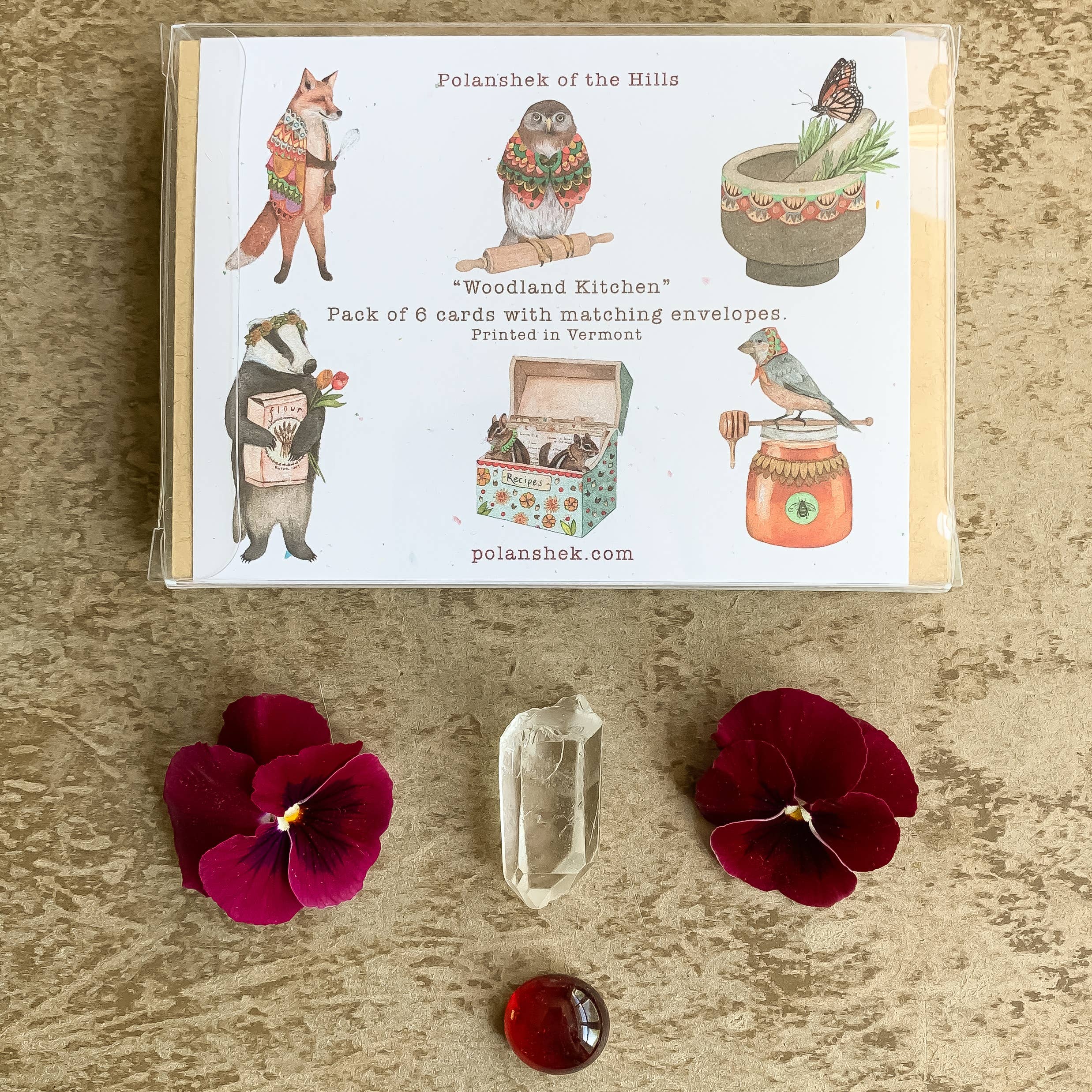 Polanshek of the Hills Woodland Kitchen Card Set — Boxed Set of 6