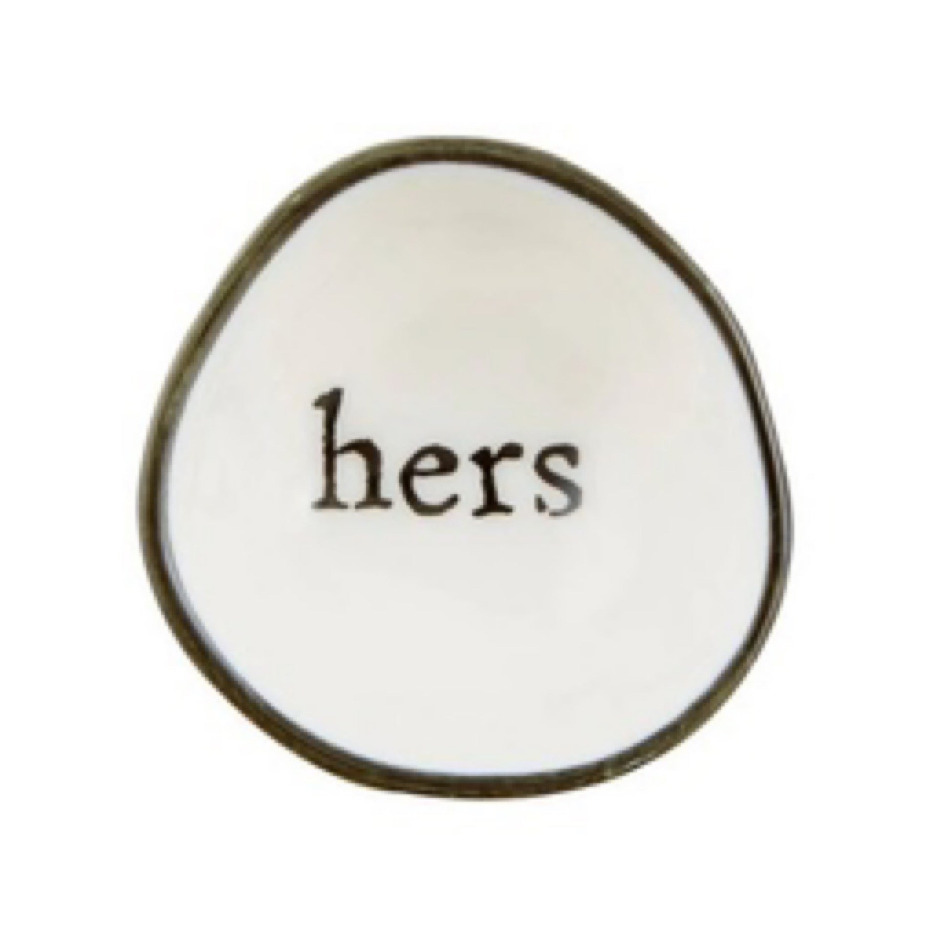 Santa Barbara Studios “Hers” Ring Dish