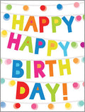 Gina B Birthday Card — Happy Happy Lights