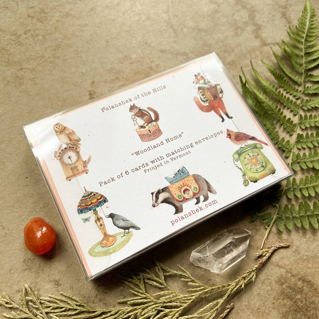 Polanshek of the Hills Woodland Home Card Set — Boxed Set of 6