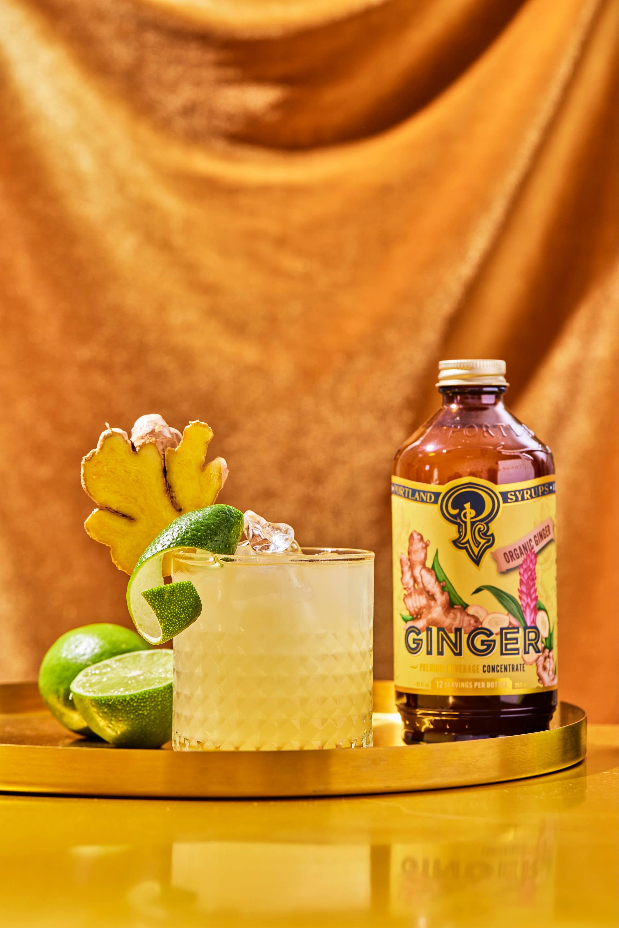 Portland Syrups Bold Ginger Cocktail & Soda Syrup — 3.4oz Bottle