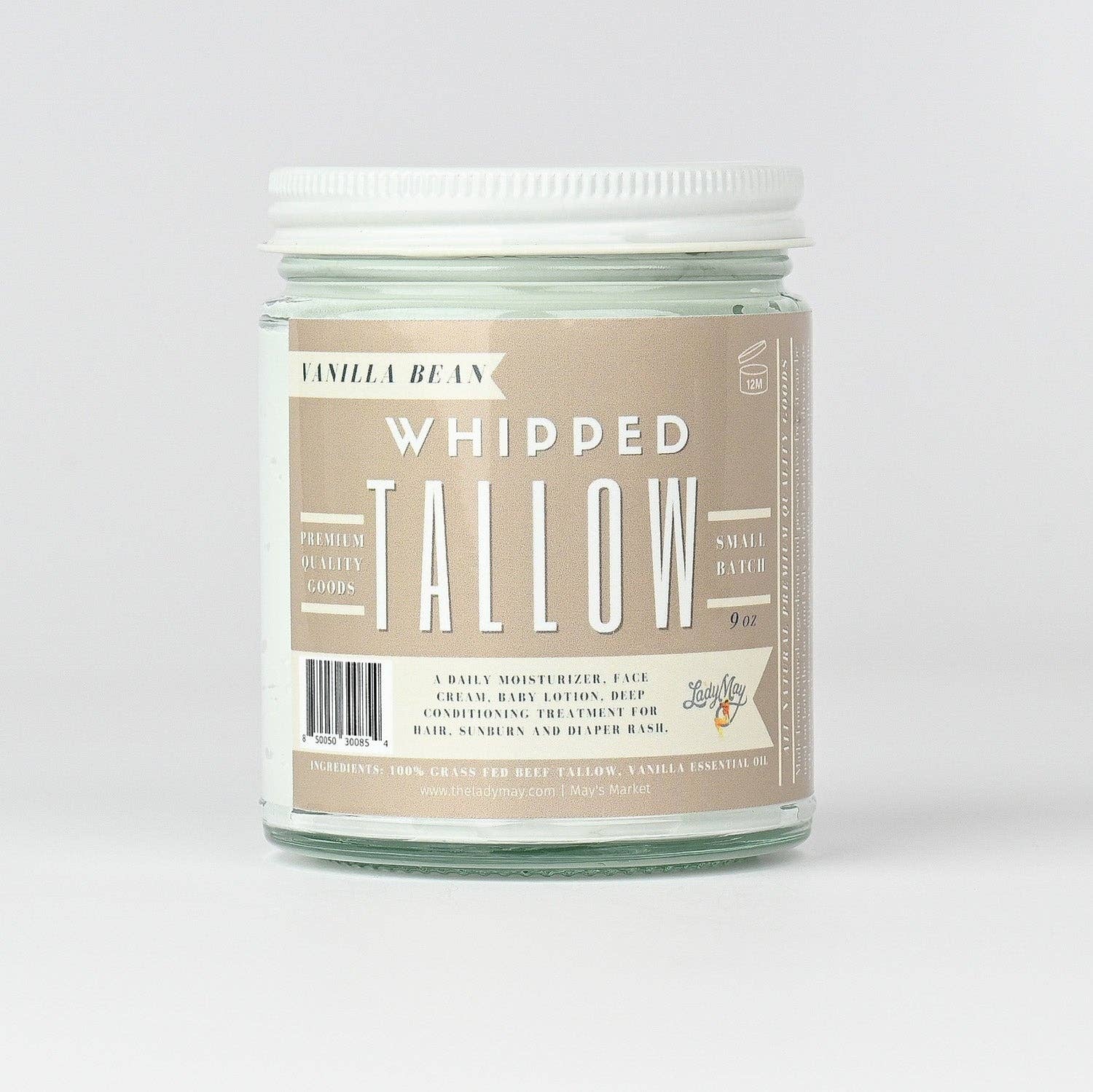 Lady May Tallow Vanilla Whipped Tallow Moisturizer