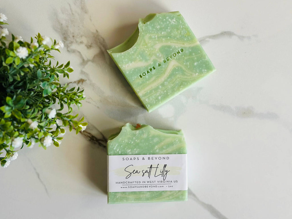 Soaps & Beyond Sea Salt Lilly Soap Bar