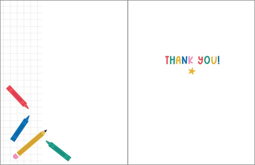Gina B Thank You Card — Amazing Teacher