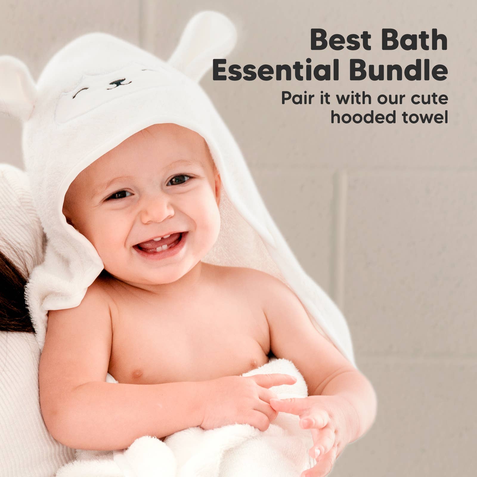KeaBabies Ultra-Soft Baby Washcloths — Cool Grey (6-Pack)