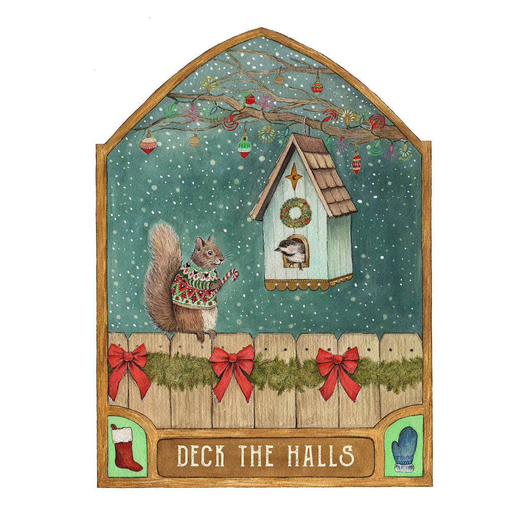 Polanshek of the Hills “Deck the Halls” Greeting Card