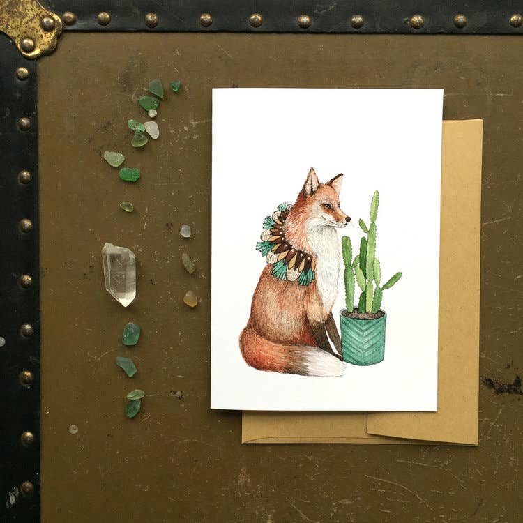 Polanshek of the Hills “Fox” Greeting Card