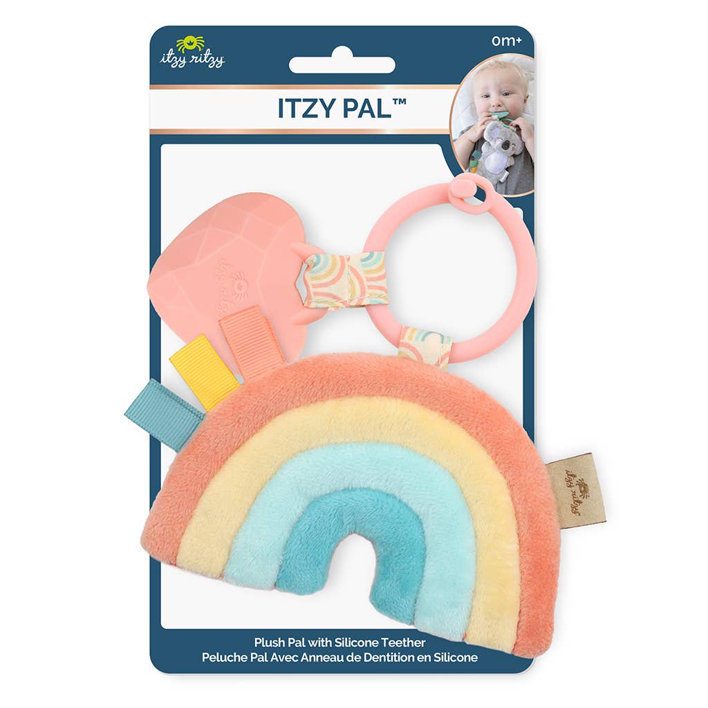 Itzy Ritzy Plush Pal Teether - Dino, Mushroom, Rainbow