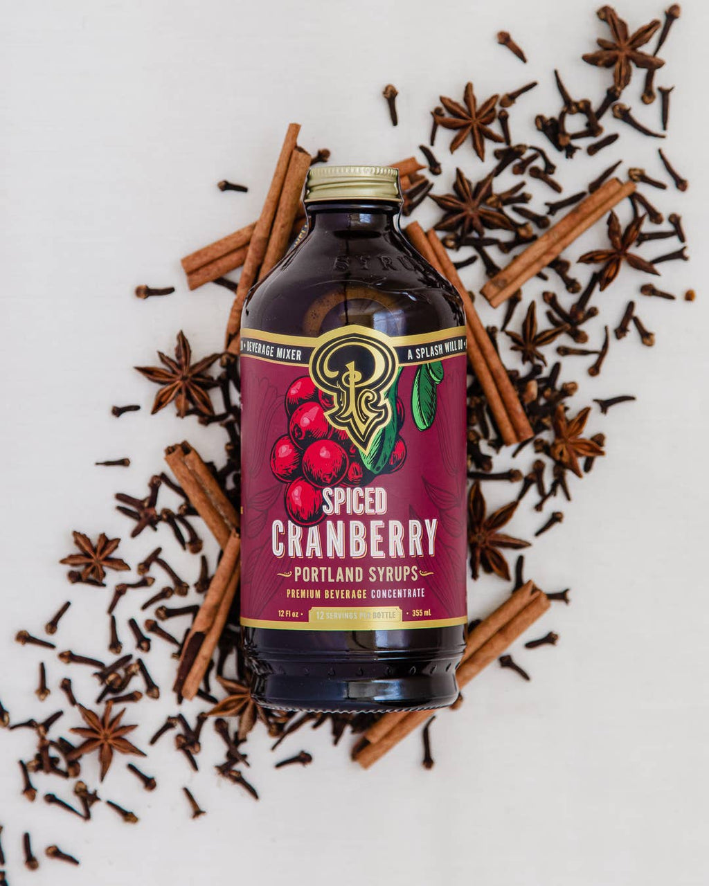 Portland Syrups Spiced Cranberry Cocktail & Coffee Syrup — 12oz