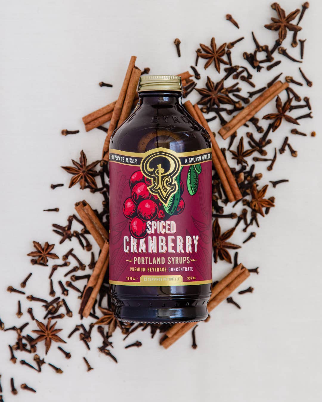Portland Syrups Spiced Cranberry Cocktail & Coffee Syrup — 12oz