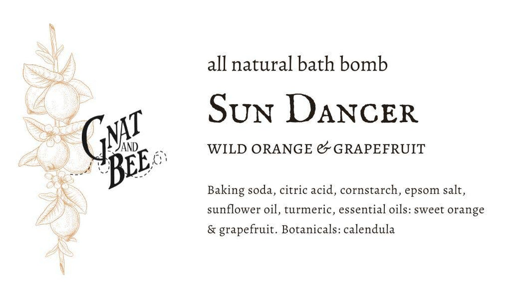 Gnat and Bee Sun Dancer Bath Bomb