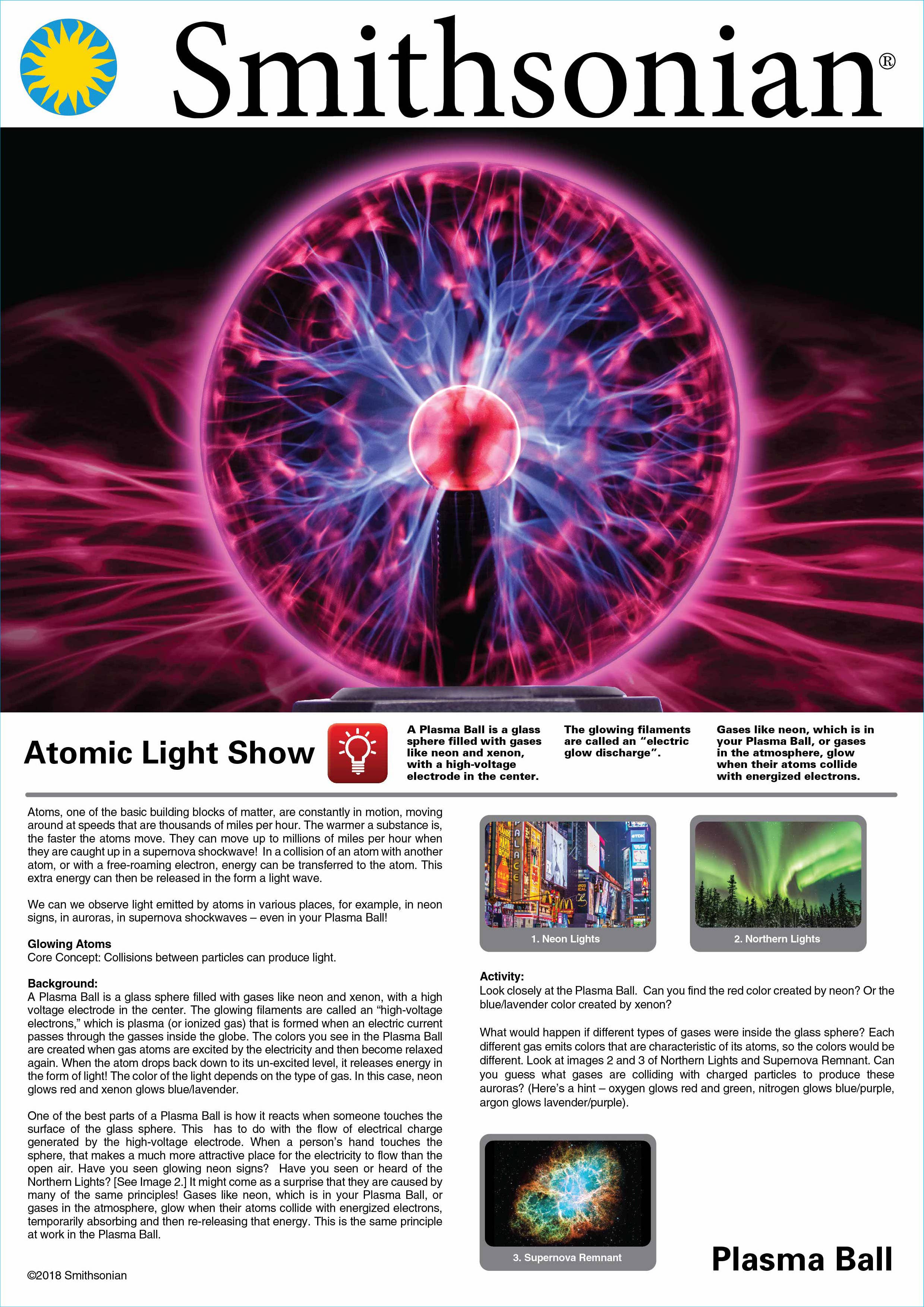 Toysmith Smithsonian Plasma Ball