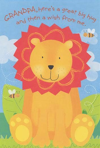 Grandpa Lion Father's Day Card