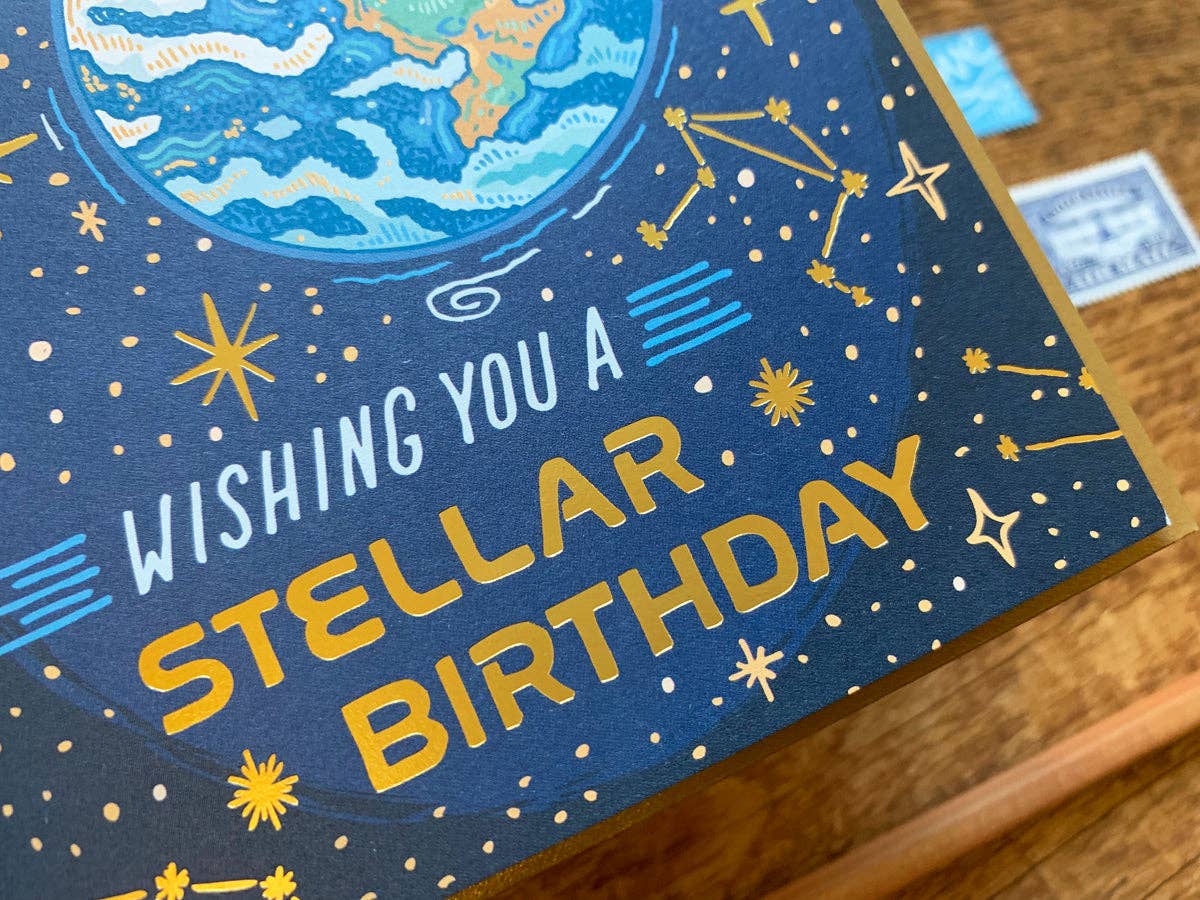 Noteworthy Paper & Press Stellar Birthday Greeting Card