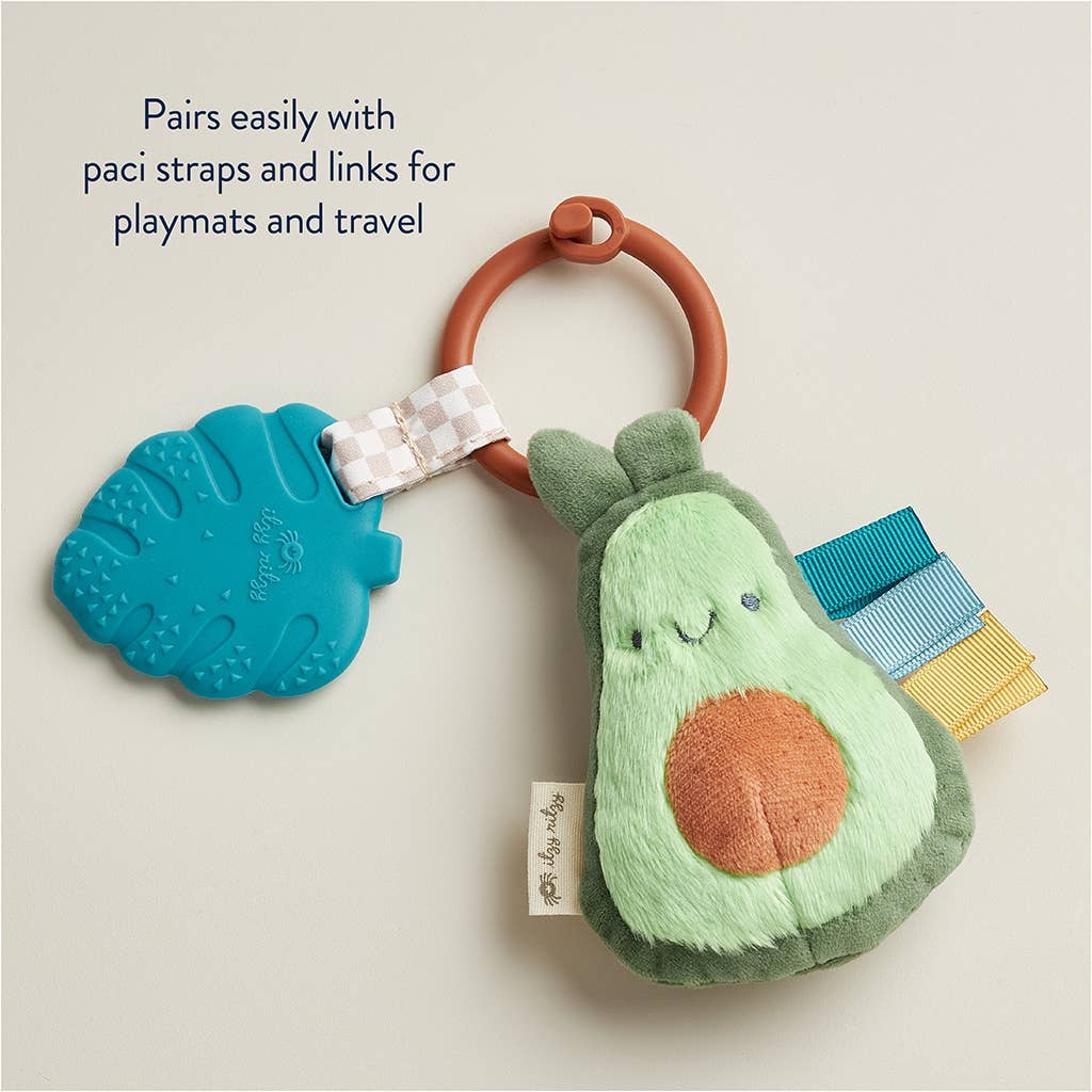Itzy Ritzy Itzy Pal Plush + Teether Avocado or Strawberry