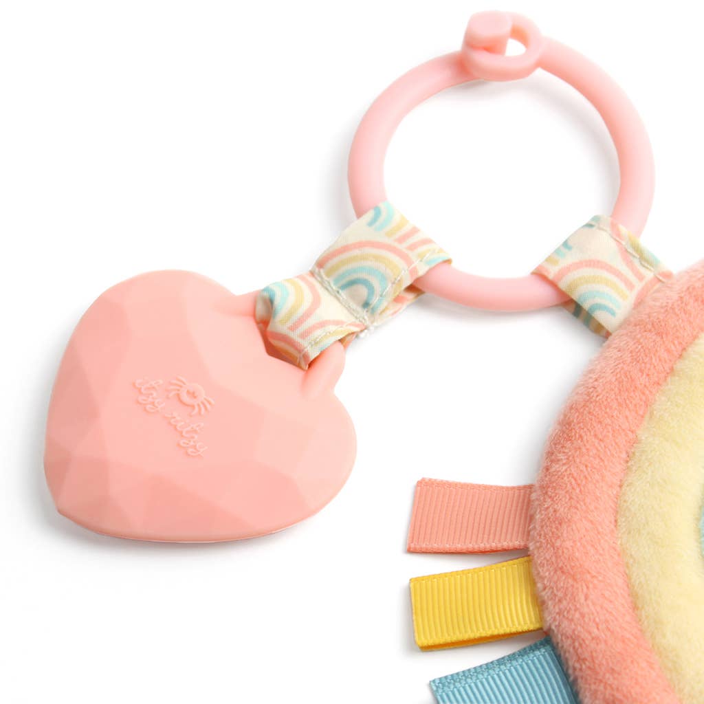 Itzy Ritzy Plush Pal Teether - Dino, Mushroom, Rainbow