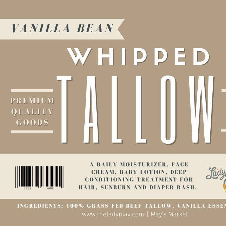 Lady May Tallow Vanilla Whipped Tallow Moisturizer