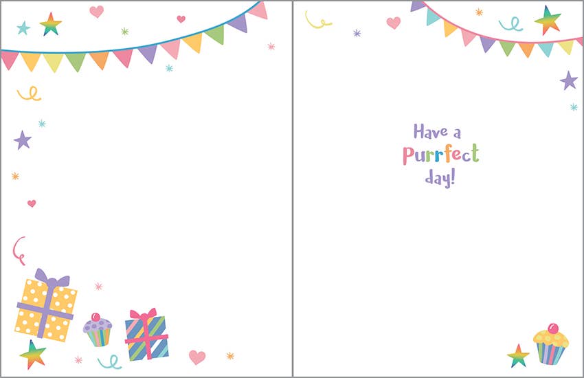 Gina B Birthday Card — Kids' Birthday Kitty