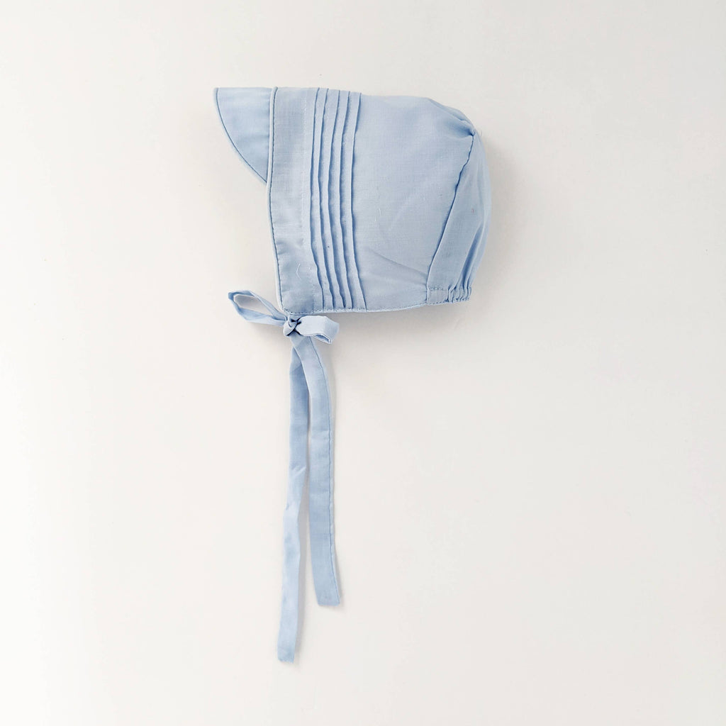 Huggalugs Boys Solid Blue Bonnet