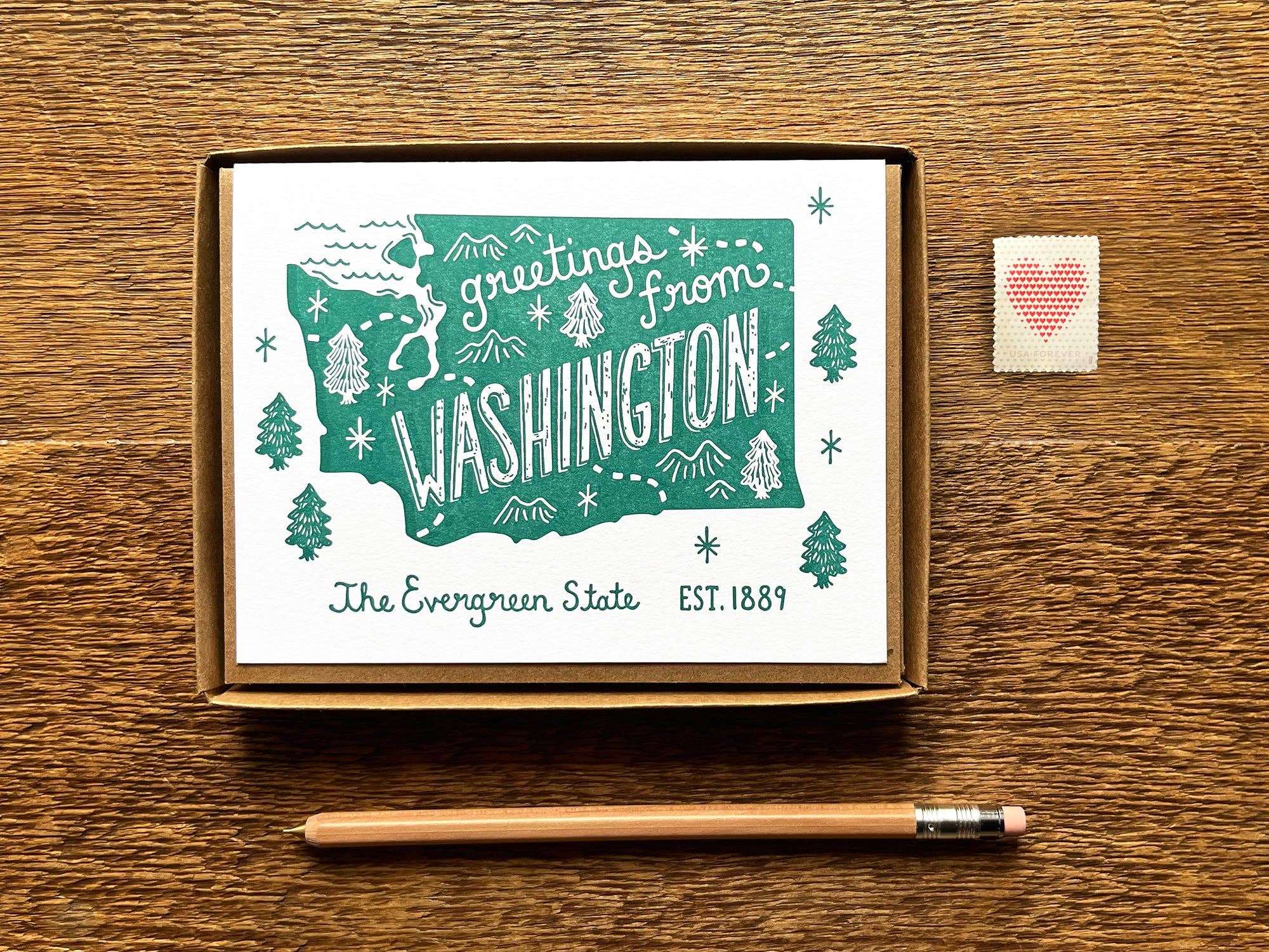 Noteworthy Paper & Press Washington Art Greeting Card