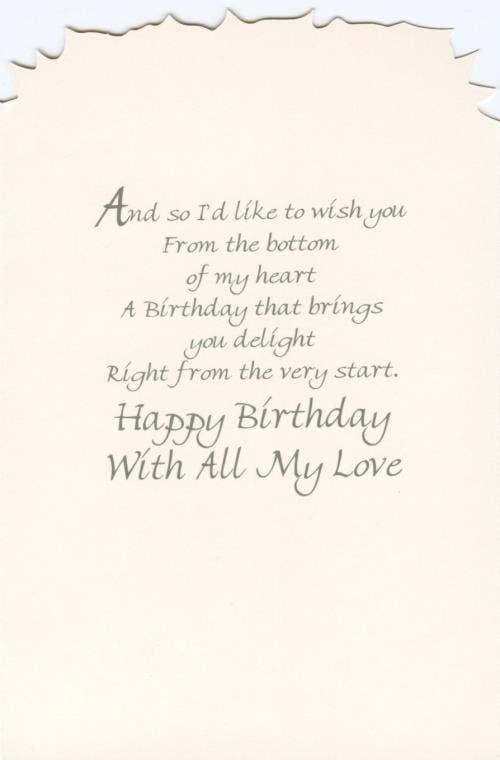 Blush Floral Birthday Card for Wife