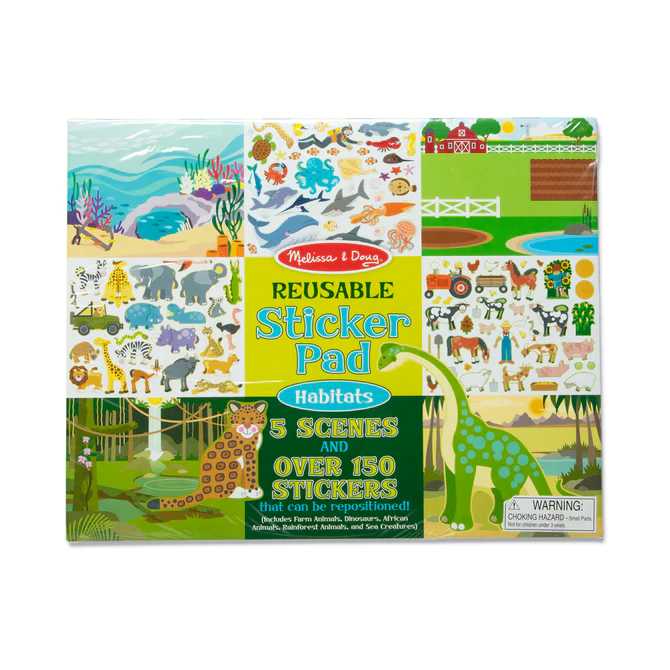 Melissa & Doug Reusable Sticker Pad — Habitats