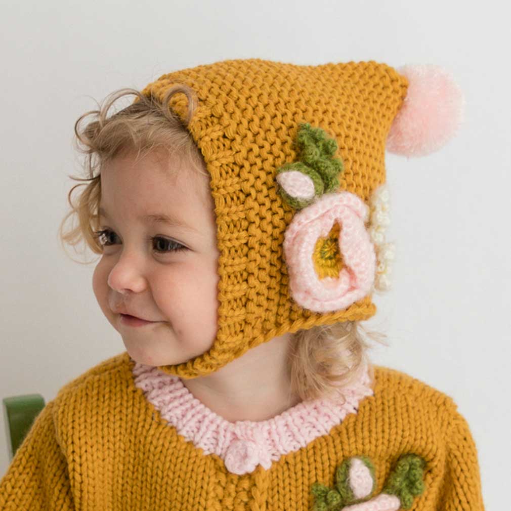 Huggalugs Gold Poppy Bonnet