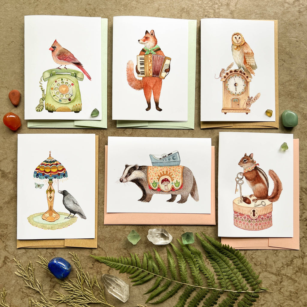 Polanshek of the Hills Woodland Home Card Set — Boxed Set of 6