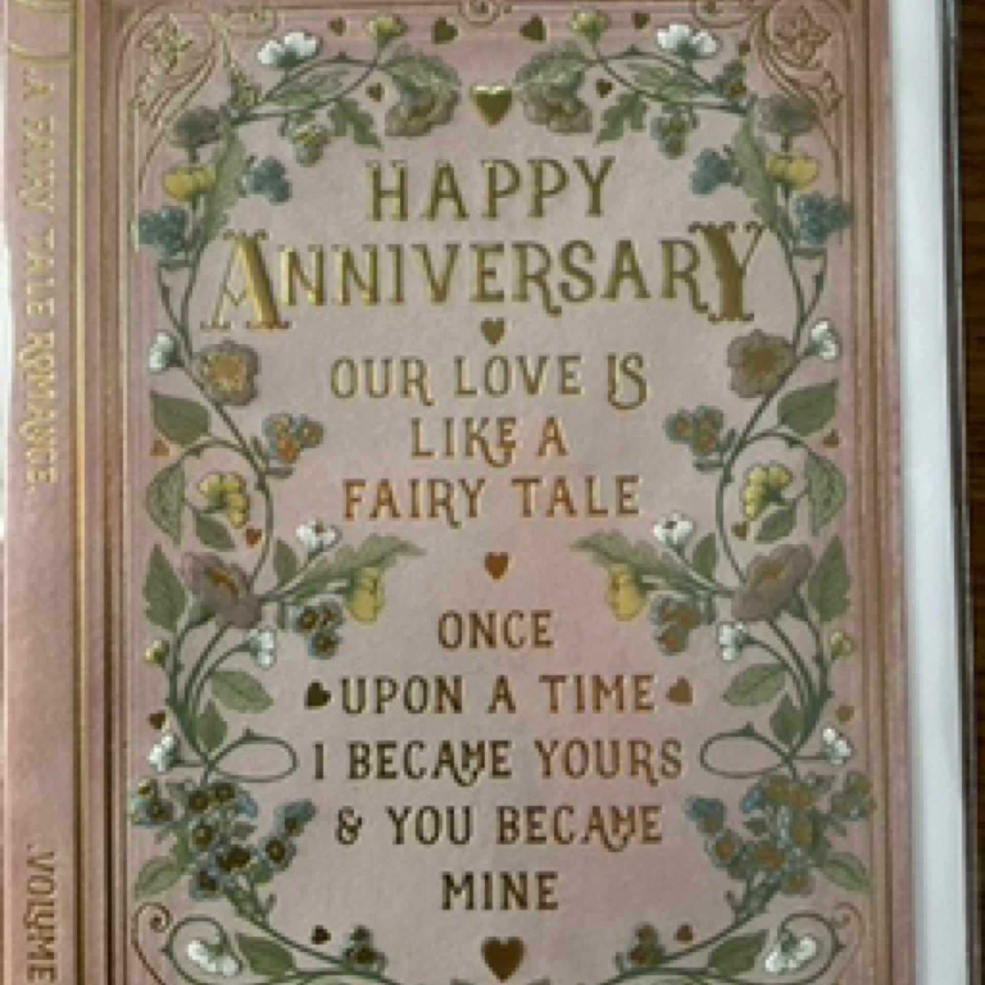 Notes & Queries Anniversary Book Card — Fairy Tale
