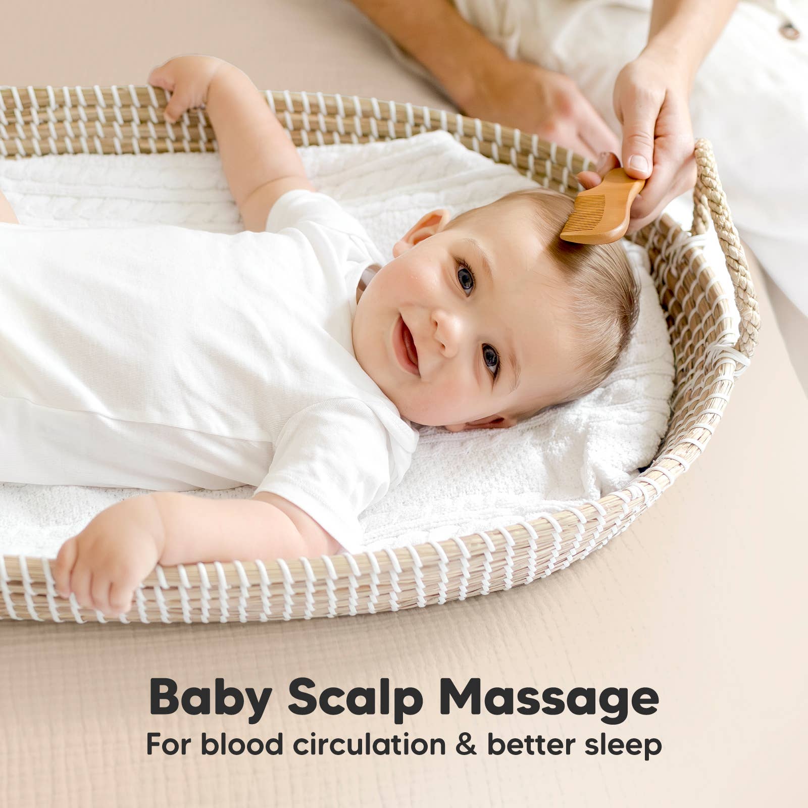 KeaBabies Gentle Baby Hair Brush & Comb Set