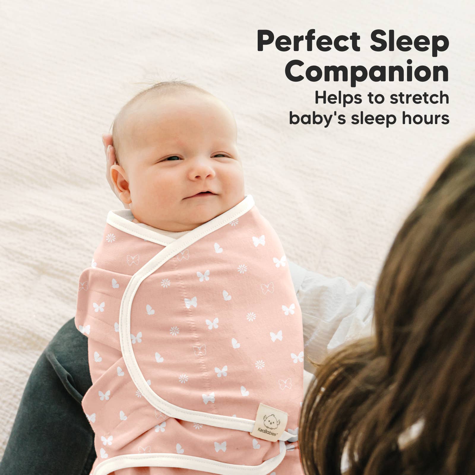 KeaBabies Soothe Zippy Baby Swaddles — Butterflies (3-Pack)