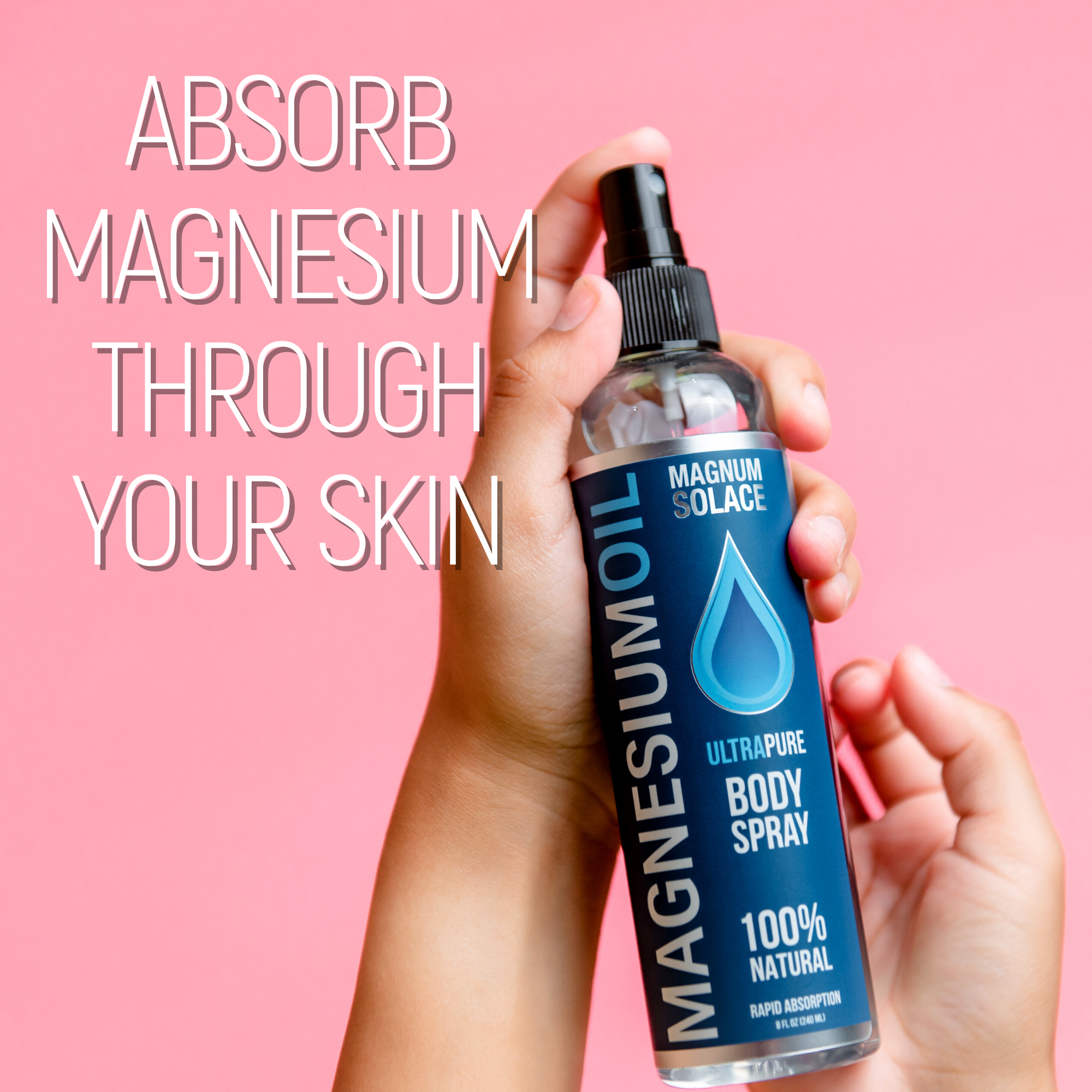 Magnum Solace Magnesium Oil Spray for Restless Legs & Sleep