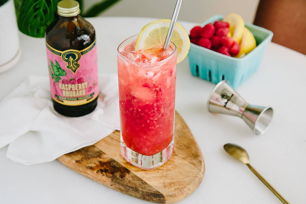 Portland Syrups Raspberry Rhubarb Craft Syrup — 3.4oz Bottle