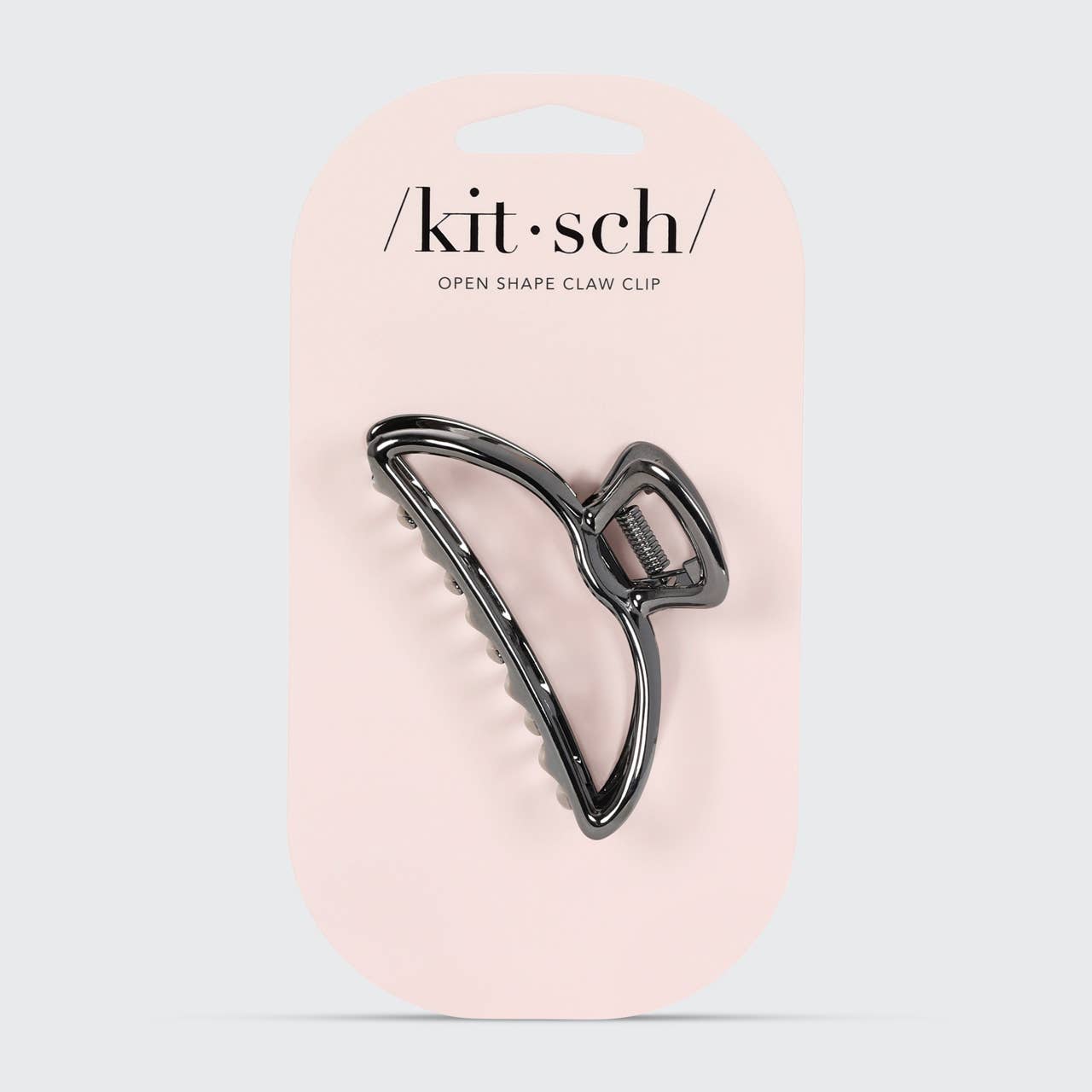 Kitsch Open Shape Claw Clip — Hematite