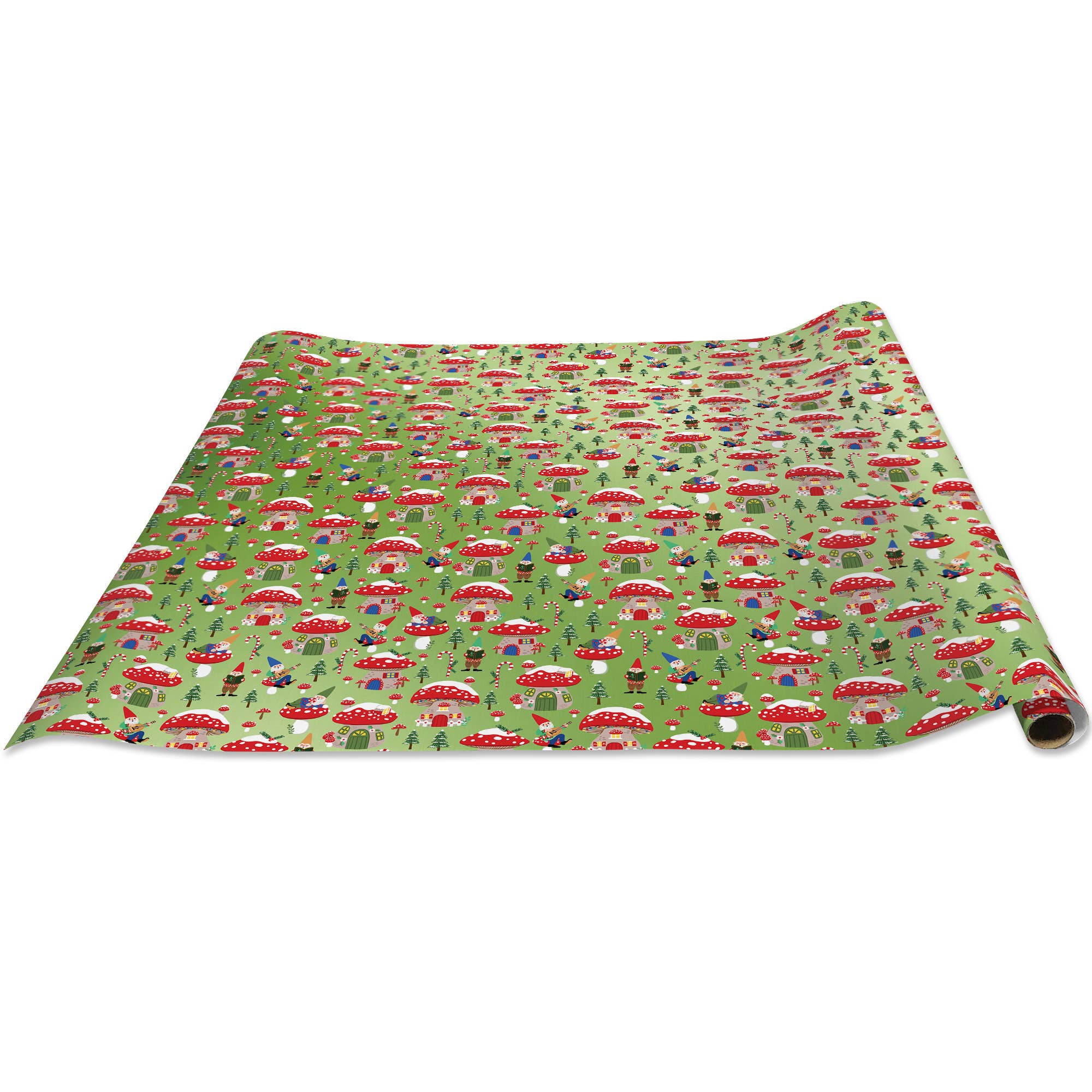 Jillson & Roberts Holiday Gnomes Wrapping Paper Roll