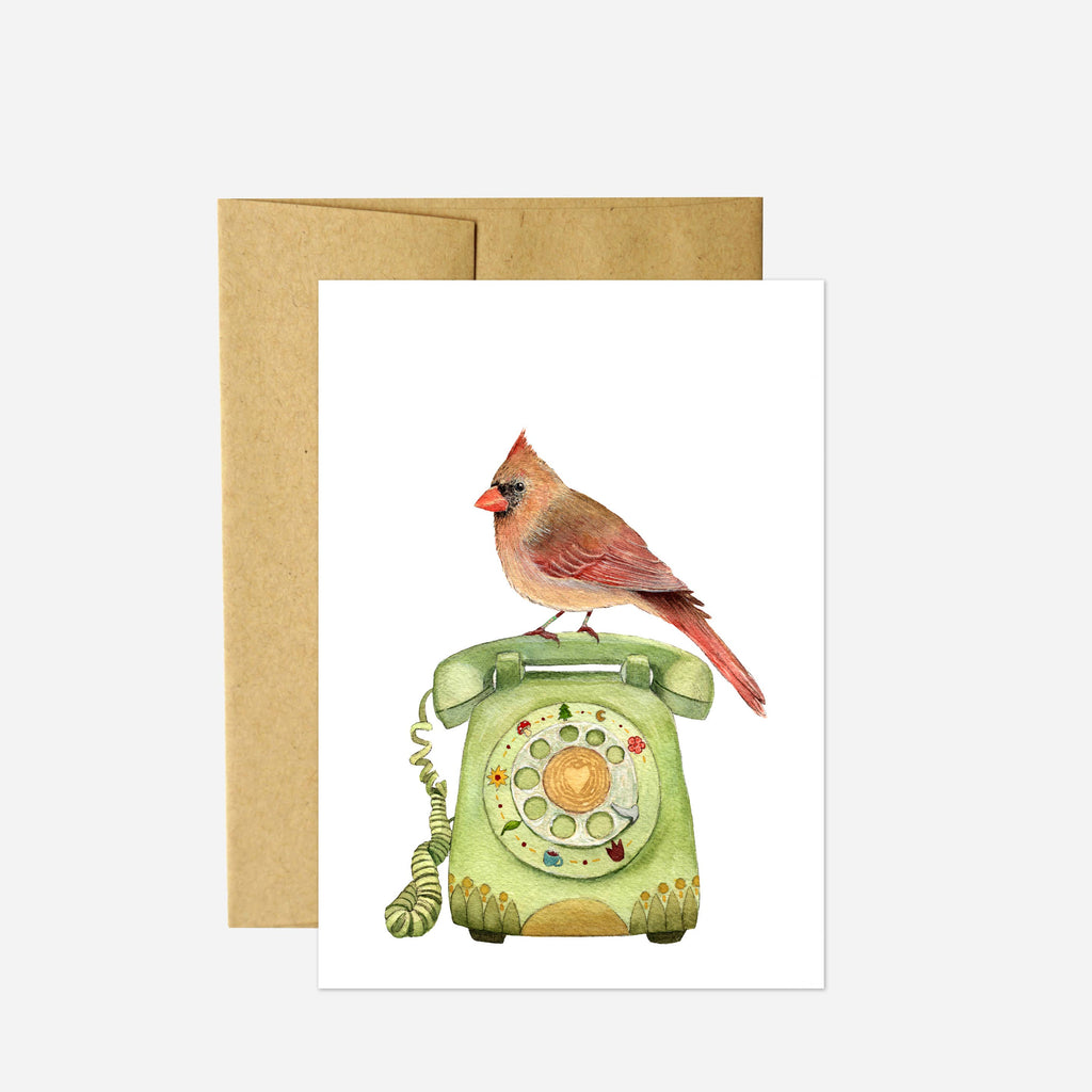 Polanshek of the Hills “Gladys’ Phone” Greeting Card